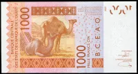 CFA- Senegal (K) - (P 715 Kt) 1000 Franks (2021) - UNC