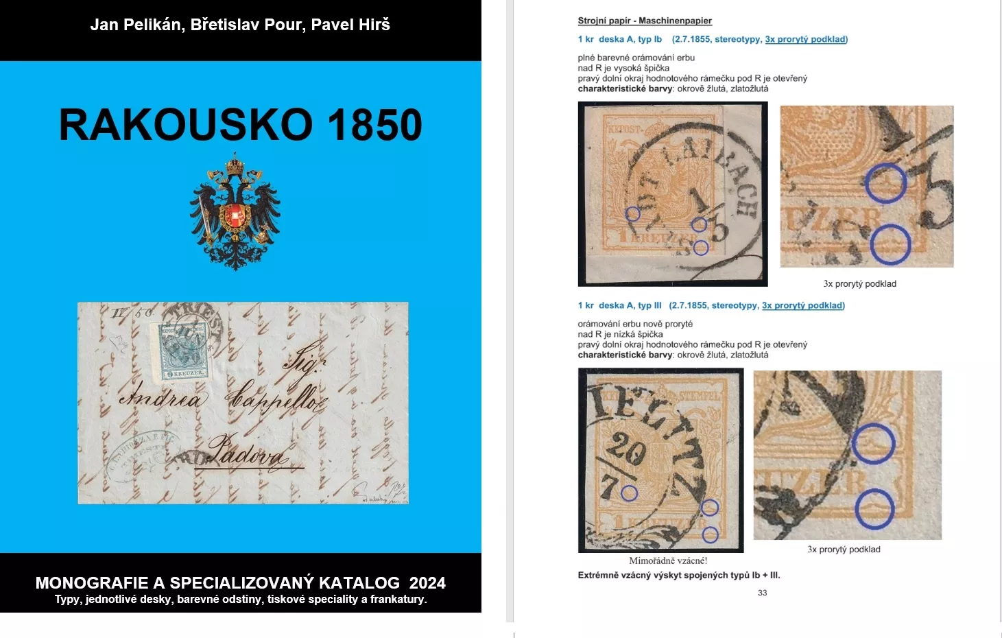 Rakousko 1850 - Monografie a specializovaný katalog