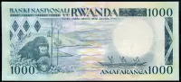 Rwanda (P 21a) 1000 Franků (1988) - UNC