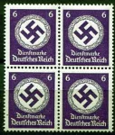 (1942) MiNo. D 169 ** 4-er - Deutsches Reich - Service stamp