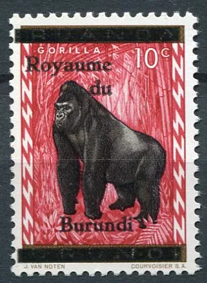 (1962) MiNr. 1 ** - Burudi - Gorila východní - přetisk