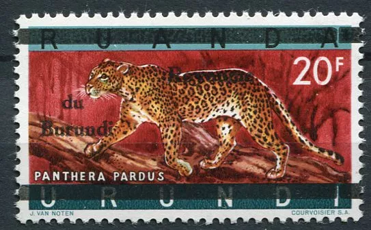 (1962) MiNr. 23 ** - Burudi - Leopard - přetisk