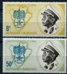 (1962) MiNr. 40 - 41 ** - Burundi - WHO emblem and Anopheles mosquito