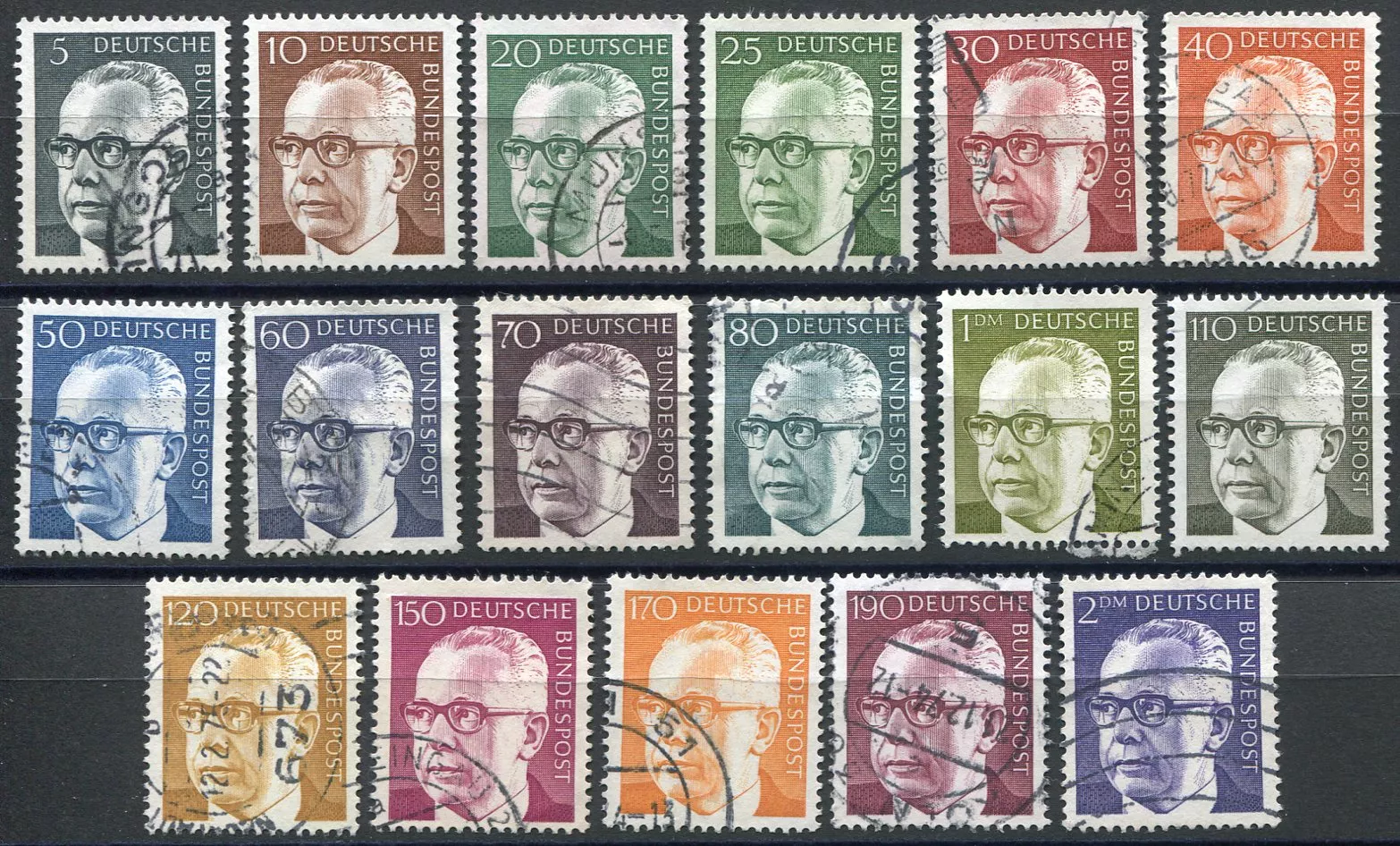 (1970-1972) Germany - President Gustav Heinemann