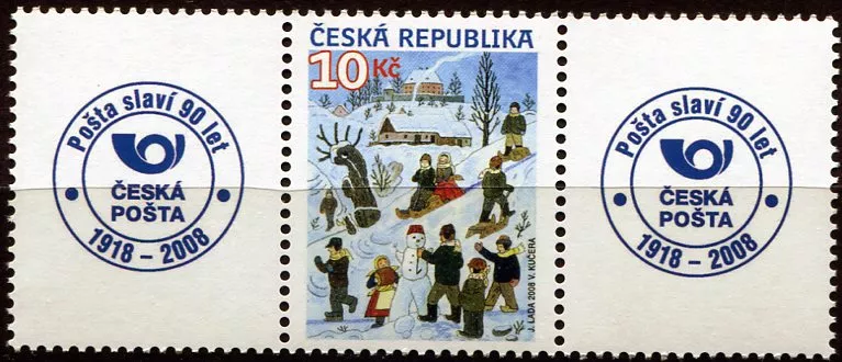 (2008) č. 583 ** S (2* K1) - Česká republika - Josef Lada - Děti v zimě