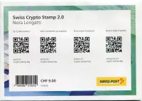 (2022) MiNr. 2815 ** Block 90 - Switzerland - Crypto mark 2.2 (Nora Longatti)