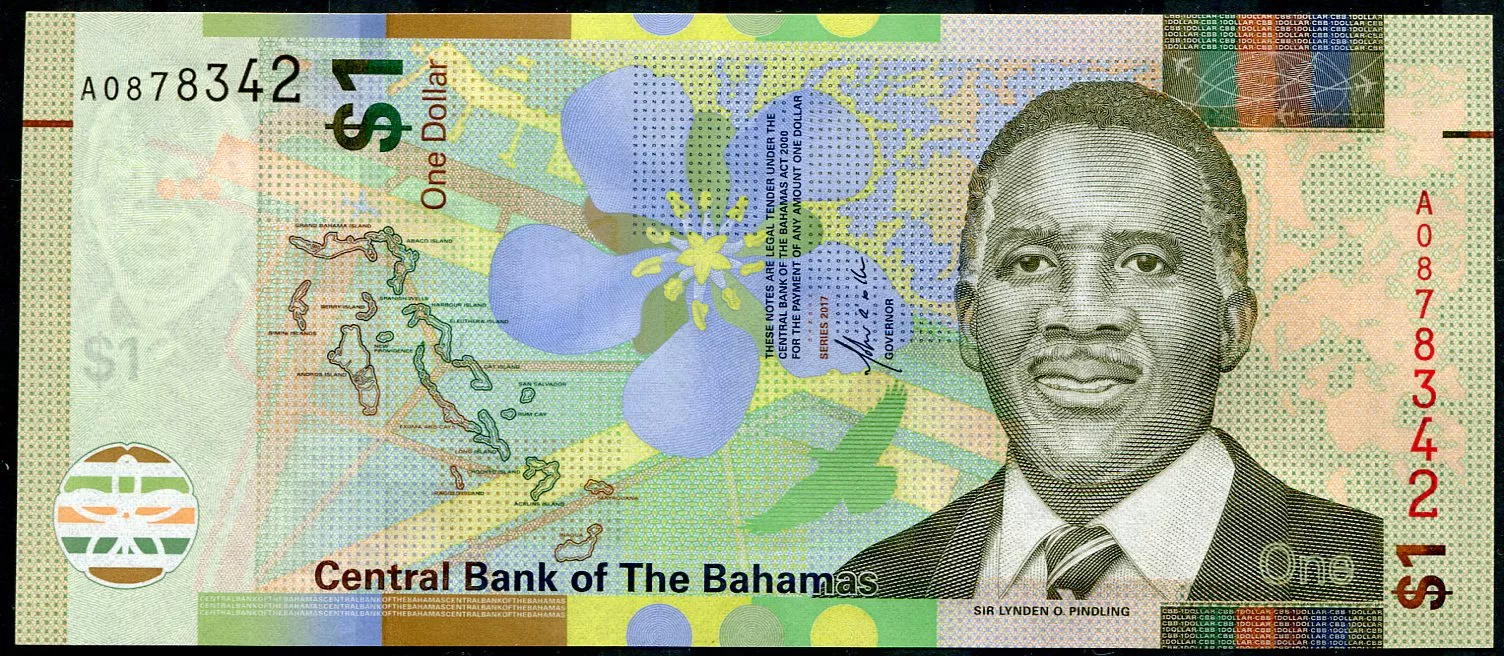 Bahamy (P 77a) 1 Dollar (2017) - UNC