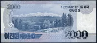 Severní Korea (P CS16) 2000 wonů (2012) - UNC - přítisk