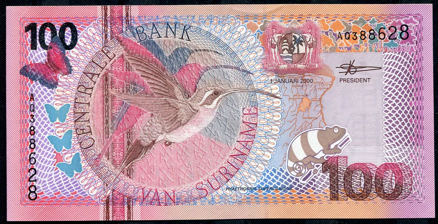 Surinam (P149) 100 Gulden (2000) - UNC