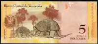 Venezuela (P 89d) - 5 bolivares (3.2.2011) - UNC