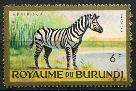 (1964) MiNr. 102 A ** - Burundi - Letecká známka - Burchellova zebra