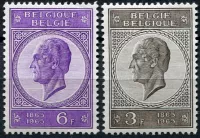 (1965) MiNr. 1406 - 1407 ** - Belgie - král Leopolda I.