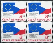 (1995) MiNo 62 ** (4-er) - Czech Republic - Association Agreement - VV - without printing in black