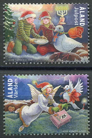 (2023) MiNr. 547 - 548 ** - Aland - Vánoce 2023