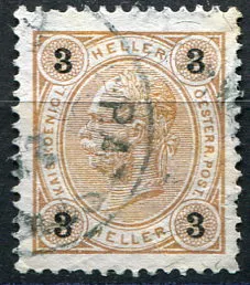(1901) MiNr. 86B - O - Austria-Hungary - stamp: Franz Joseph I.