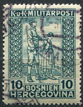 (1918) MiNr. 142 - O - Bosnia and Herzegovina (Austria-Hungary) - war disabled