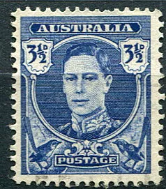 (1942) MiNr. 167 (O) - Australia - King George VI. (1895-1952) (1942) MiNr. 167 (O) - Australia - King George VI. (1895-1952)