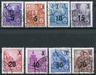 (1954) MiNr. 435 - 442 - O - DDR - First Five-Year Plan - reprint