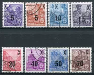 (1954) MiNr. 435 - 442 - O - DDR - First Five-Year Plan - reprint