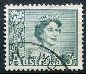 (1960) MiNr. 289 A (O) - Australia - Queen Elizabeth II. (1960) MiNr. 289 A (O) - Austrálie - Královna Alžběta II.