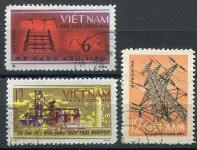 (1964) MiNr. 293 - 295 - O - Severní Vietnam - První pětiletý plán (V.)