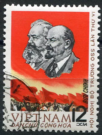 (1965) MiNr. 375 - O - Severní Vietnam - V.I. Lenin, Marx