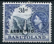 (1966) MiNr. 8 ** - Lesotho - vodopád Maletsunyane - přetisk