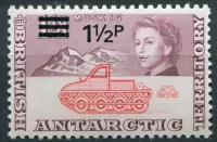 (1971) MiNr. 27 ** - Britská antarktická území - sněžný traktor (přetisk)