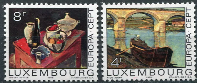 (1975) MiNr. 904 - 905 ** - Luxembourg - Europe: Paintings