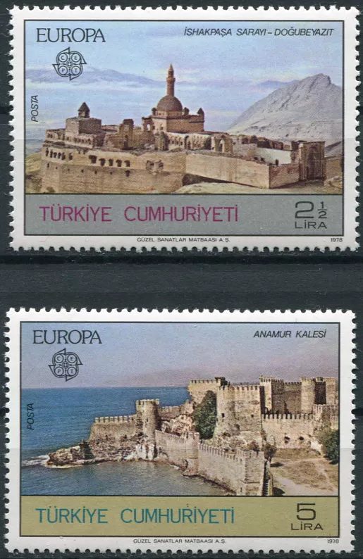 (1978) MiNr. 2443 - 2444 ** - Turecko - Europa: Památky