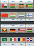 (1985) MiNr. 472 - 487 ** (2-er 1) - UN New York - Flags 1985 series
