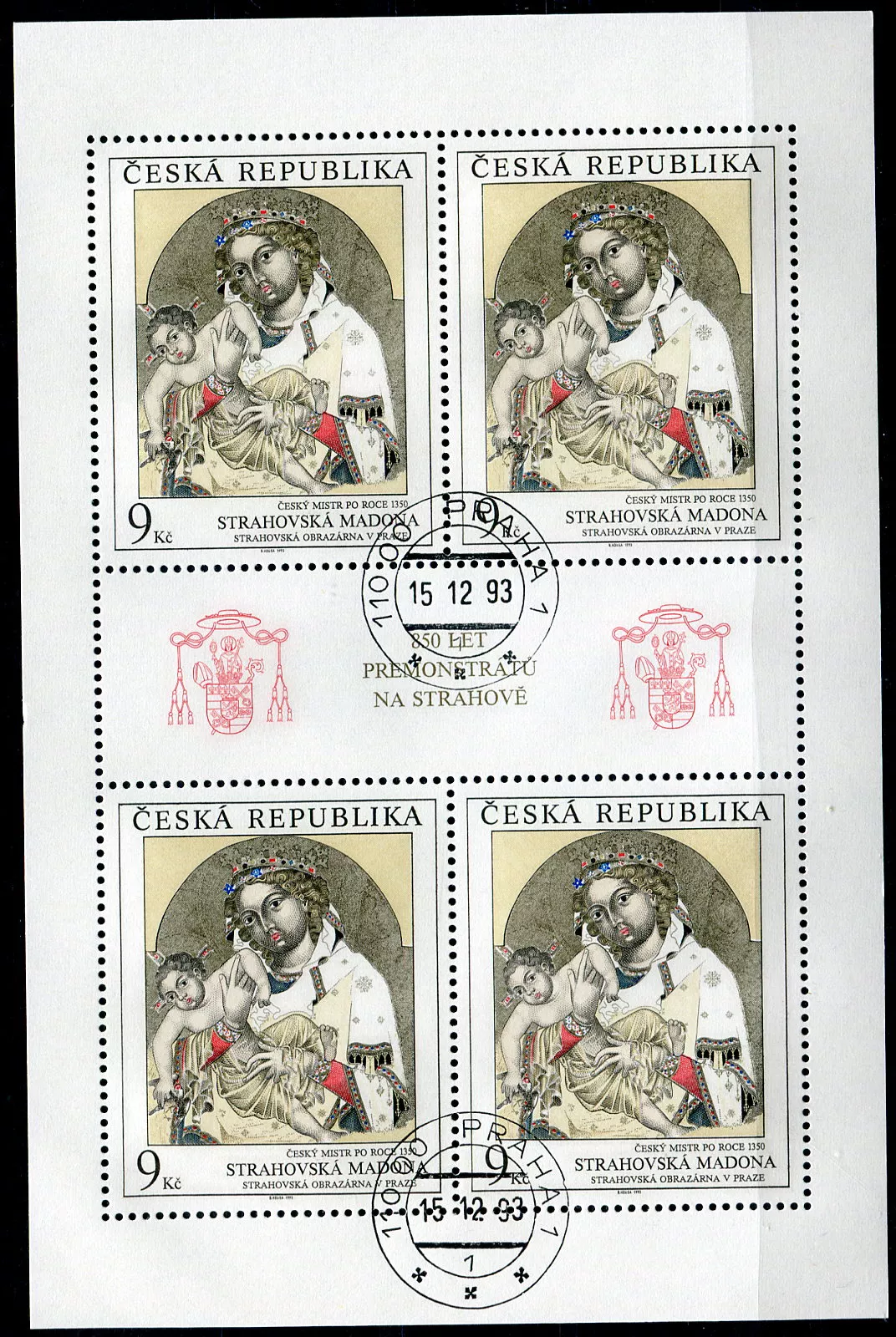 (1993) MiNr. 29 (MS) - O - Czech Republic - Strahov Madonna