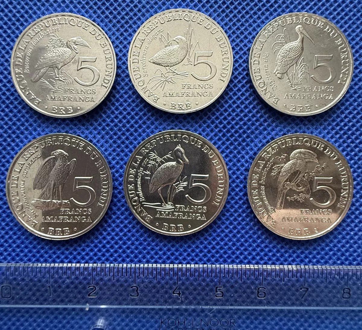 (2014) Burundi - set 6 ks mincí - ptáci (UNC)