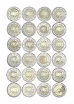 (2015) 23 x 2€ -pamětní mince 30 let vlajky EU