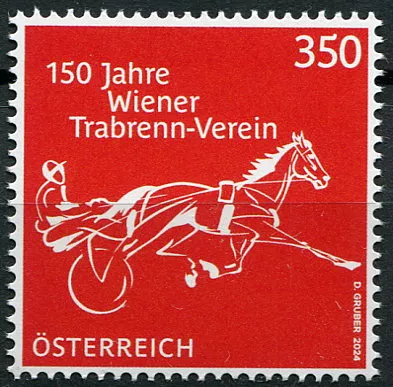 (2024) MiNr. 3792 ** - Rakousko - 150. výročí Vídeňského klusáckého klubu