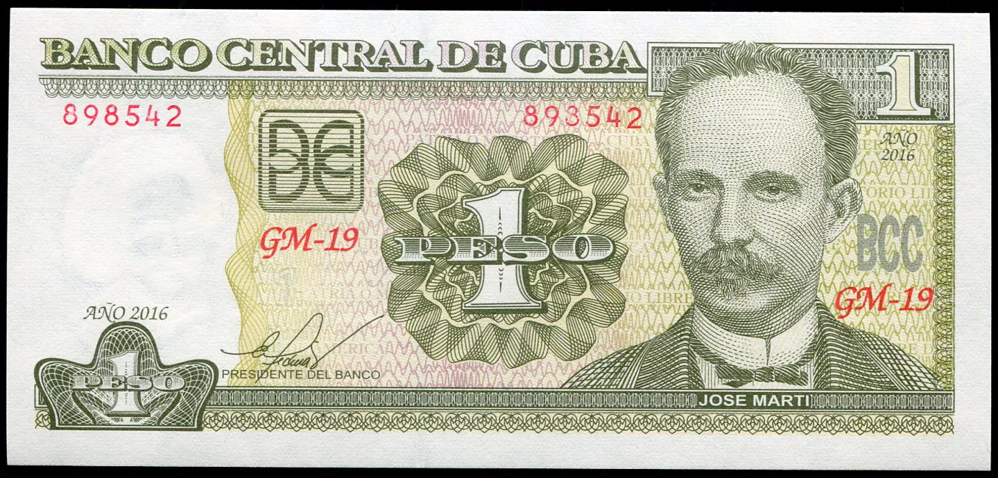 Kuba (P 128g) 1 Peso (2016) - UNC