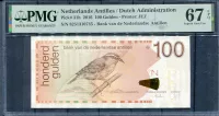 Nizozemské Antily (P 31h) 100 guldenů (2016) - UNC /PMG 67 epq/