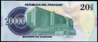 Paraguay (P 238c) - 20 000 quaranies (sér. H - 2017) - UNC
