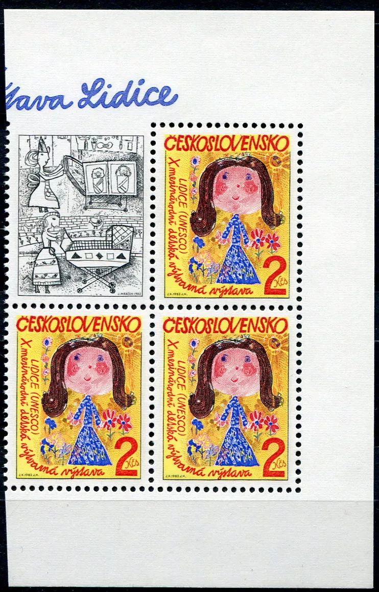 (1982) č. 2538 ** blok- Československo - X. mezinárodní dětská výtvarná výstava