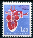 (1964) MiNo. 1482 ** - Czechoslovakia - IV. European Congress of Cardiology
