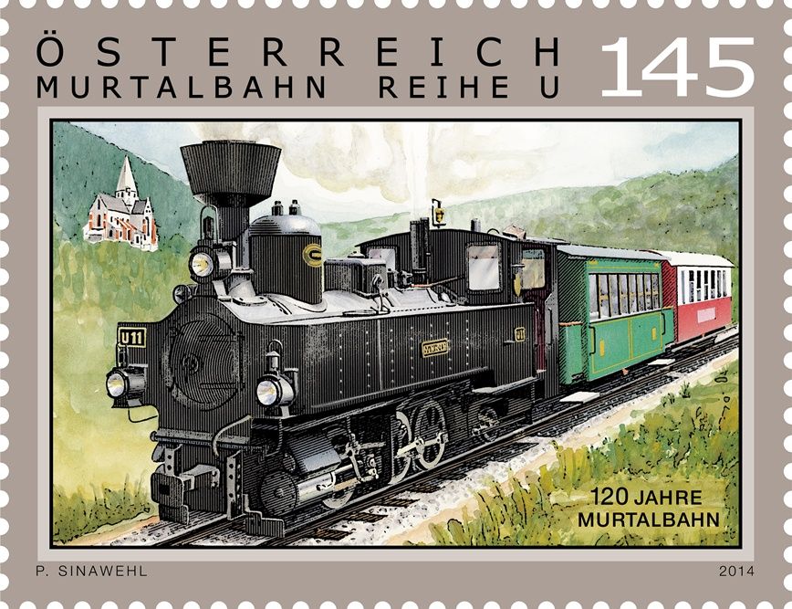 (2014) MiNr. 3163 ** - Rakousko - Železnice - 120 Let Murtalbahn