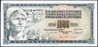 Yugoslavia - (P92d) 1000 DINARA 1981 - UNC